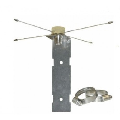 14702 - Kit pour modifier antenne mobile commerciale à base, NMO à N femelle avec radiaux (52cm)