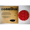 COMMDISK5 - Disques Métalliques Noir mât avec colle Extra Forte 3M  au dos, 5po comm disk