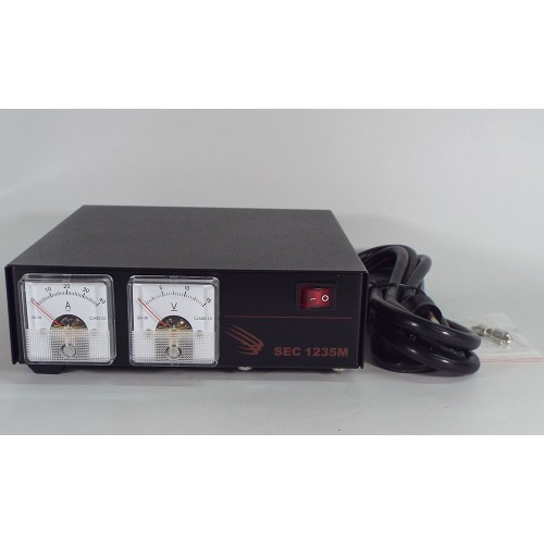 SEC1235M - Bloc d'alimentation Samlex 120 VAC à 12 VDC, 30 amp. avec ampèremètre et voltmètre